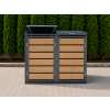 ZABUDOWA ŚMIETNIKOWA 2x120L kolor DREWNO